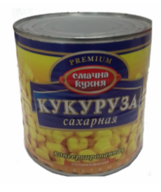 Кукурудза цукрова, консервована СМАЧНА КУХНЯ , 430г